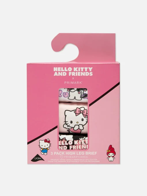 3-Pack Hello Kitty High Leg Briefs