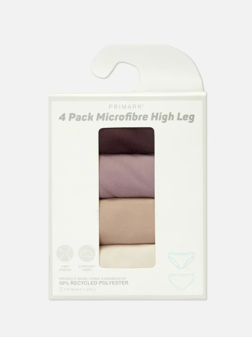 4-Pack High Leg Briefs