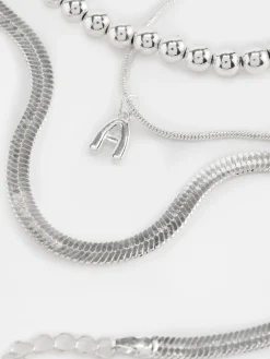 3-Pack Initial Infinity Anklets