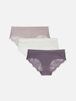 3-Pack Invisible Lace-Back Brazilian Briefs