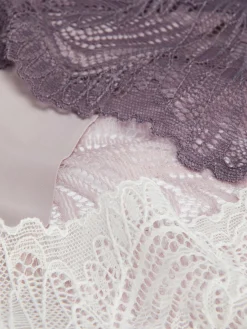 3-Pack Invisible Lace-Back Brazilian Briefs