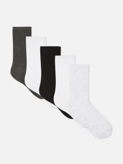 5-Pack Knit Crew Socks