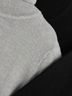 2-Pack Knit Roll Neck Sweaters