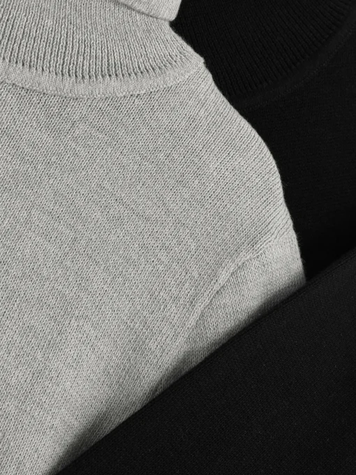 2-Pack Knit Roll Neck Sweaters