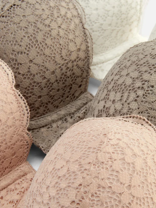 3-Pack Lace Balcony Bras
