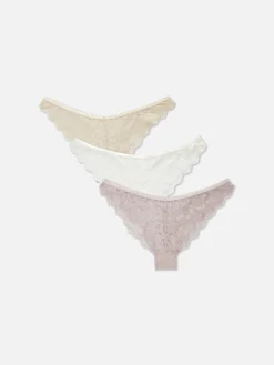 3-Pack Lace Brazilian Briefs