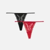 3-Pack Lace G-String Thongs