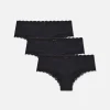 3-Pack Lace Trim Hipster Briefs