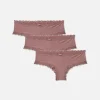 3-Pack Lace Trim Hipster Briefs