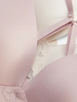 2-Pack Lace Trim Wireless Lounge Bras