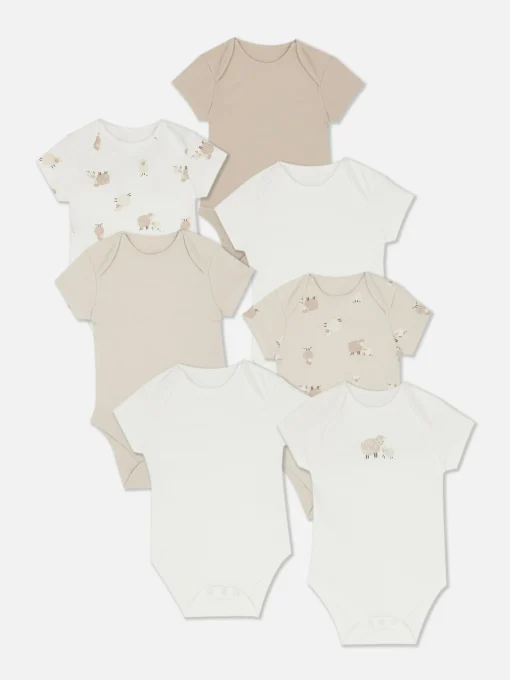 7-Pack Lamb Short Sleeve Bodysuits