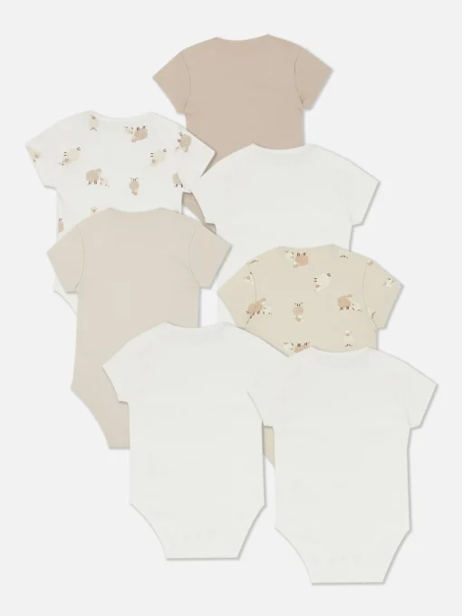 7-Pack Lamb Short Sleeve Bodysuits