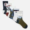 5-Pack Landscape Graphic Crew Socks