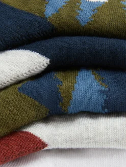5-Pack Landscape Graphic Crew Socks