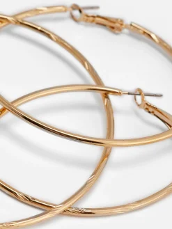 2-Pack Large Hoop Earrings
