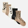 5-Pack Leopard Crew Socks