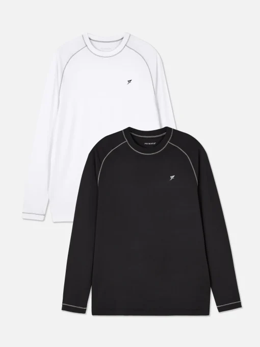 2-Pack Long Sleeve Sports Tops