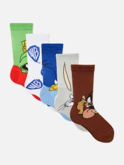 5-Pack Looney Tunes Crew Socks