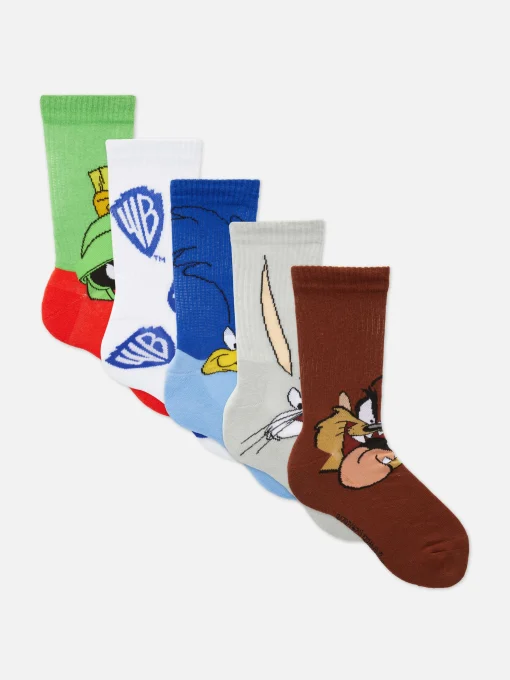 5-Pack Looney Tunes Crew Socks