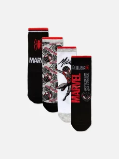 4-Pack Marvel Spider-Man Miles Morales Ankle Socks