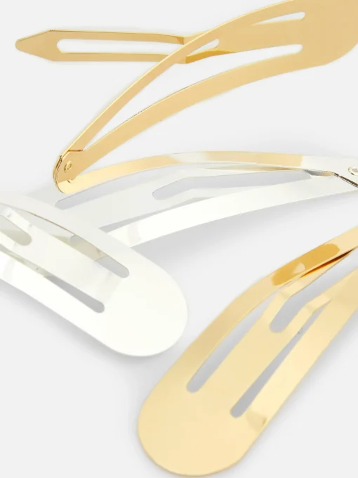 4-Pack Metal Snap Hair Clips