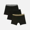 3-Pack Metallic Waistband Boxer Briefs