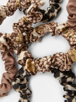 6-Pack Micro Animal Print Scrunchies