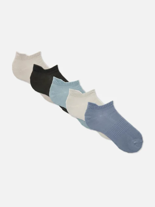 5-Pack Microfiber Sneaker Socks
