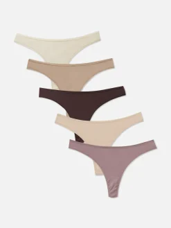 5-Pack Microfiber Thongs