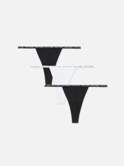 3-Pack Microfiber Thongs