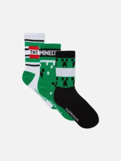 3-Pack Minecraft Ankle Socks