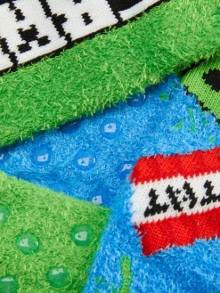 2-Pack Minecraft Fluffy Socks