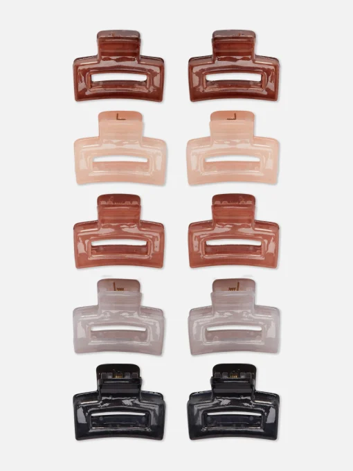 10-Pack Mini Hair Clips