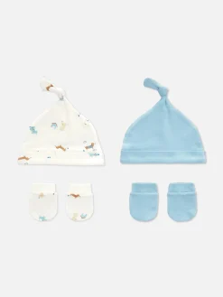 2-Pack Mixed Hat And Mittens Set