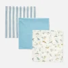 3-Pack Mixed Muslin Squares