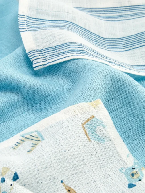 3-Pack Mixed Muslin Squares