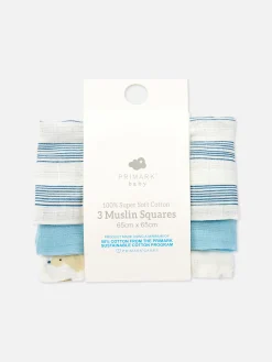 3-Pack Mixed Muslin Squares
