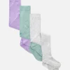3-Pack Mixed Ribbed Tights