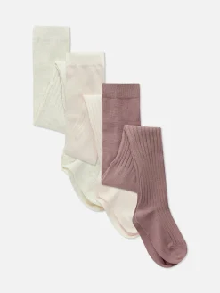 3-Pack Mixed Ribbed Tights