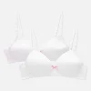 2-Pack Molded Cotton Bras
