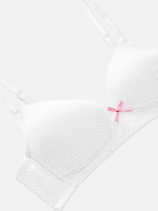 2-Pack Molded Cotton Bras