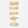 5-Pack Multi Chunky Rings