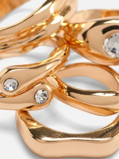 5-Pack Multi Chunky Rings