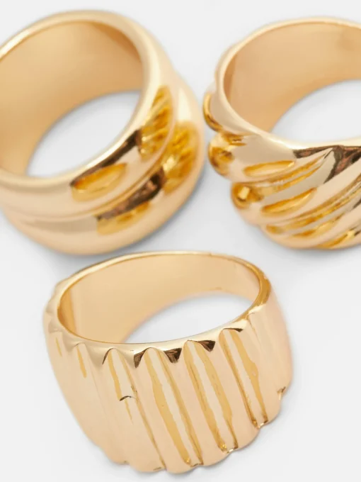 3-Pack Multi Chunky Rings
