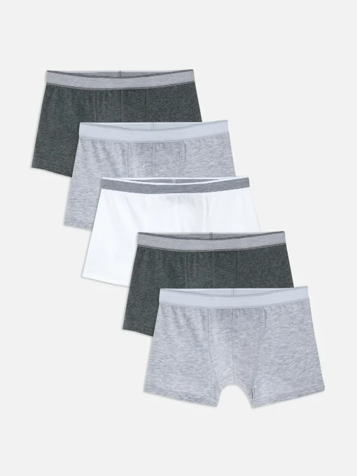 5-Pack Multi Heather Boxer Briefs