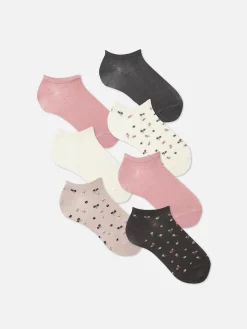 7-Pack Multi Pattern Ankle Socks