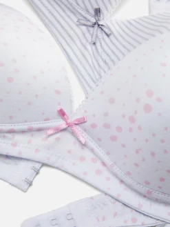 2-Pack Multi Printed Molded Bras