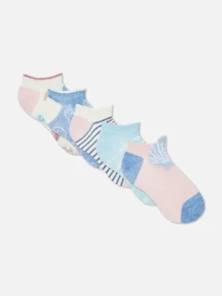 5-Pack Multi Shell Sneaker Socks