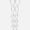 6-Pack Multi Size Hoop Earrings