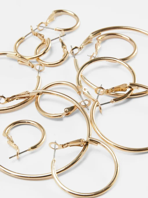 6-Pack Multi Size Hoop Earrings